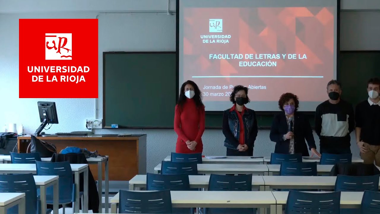 Jornadas informativas · -Facultad de Letras y de la Educación · #PuertasAbiertasUR