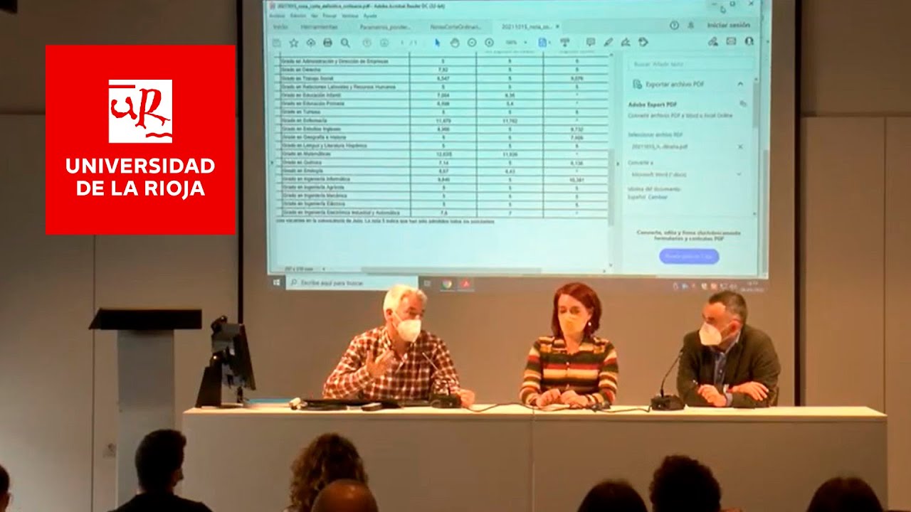 Jornadas informativas · Grado en Enfermería · #PuertasAbiertasUR