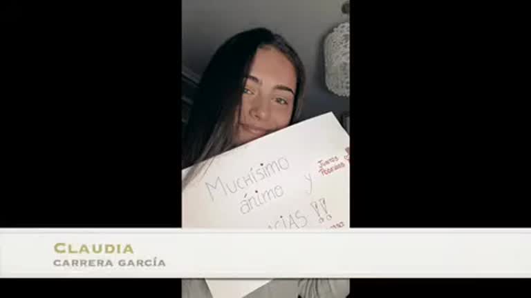 Mensaje de apoyo al #personalsanitario estudiantes 1º Enfermería